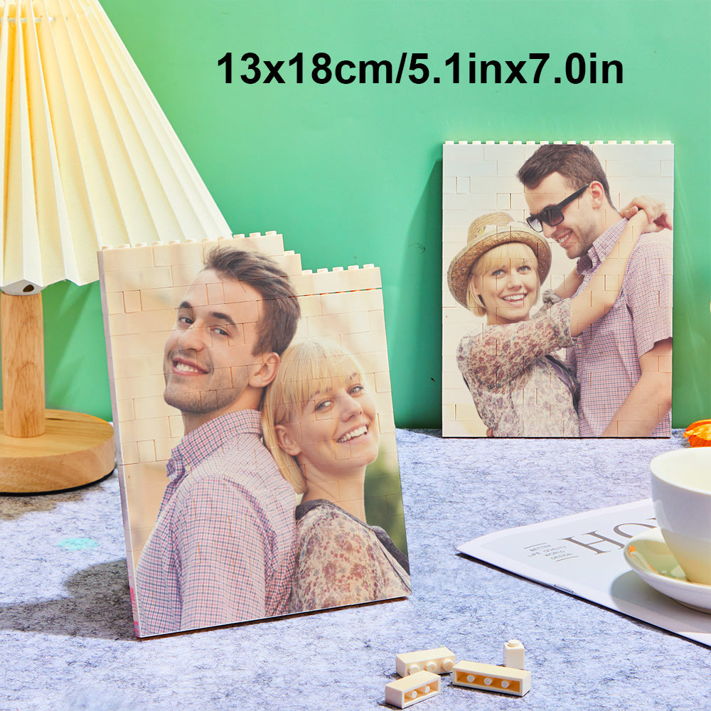 Custom Block Puzzle Personalised Photo Building Brick Multiple Shapes and Sizes Gift for Lover - BuildingPuzzleUK